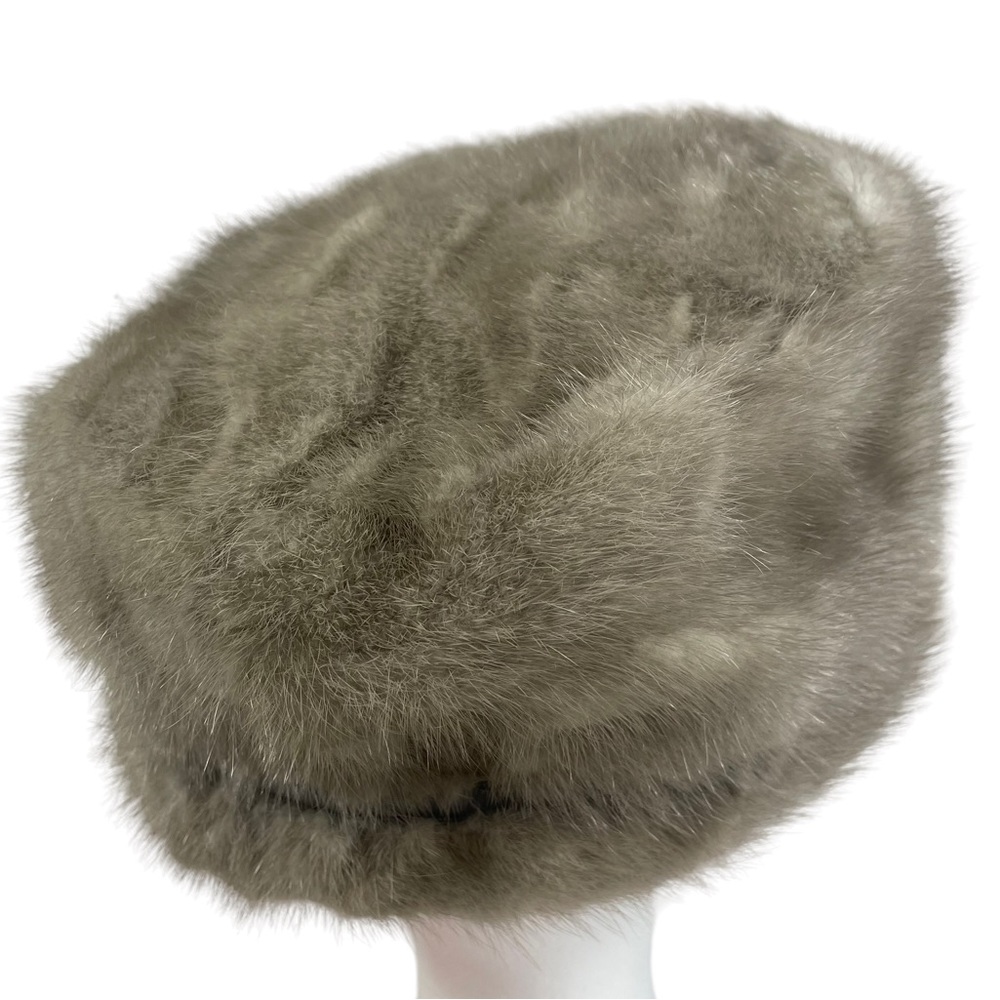 Janette Colombier Paris 1940s Union Made Imported Fur Winter Hat Pearl Accent OS - Picture 11 of 16